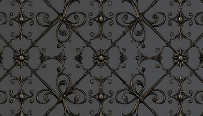 Ornate metal pattern