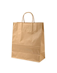 Brown Paper Bag with Handles for Shopping or Packaging 1.