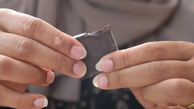 Enjoying a delicious chocolate treat in a cozy cafe