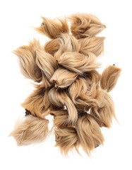 Light brown fuzzy bunches