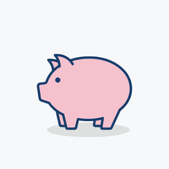 Piggy Bank Vector Icon