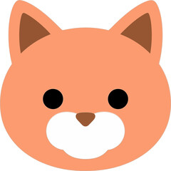 Orange Cat Face