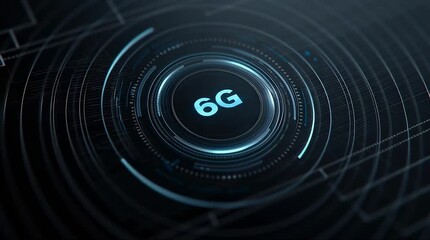 Futuristic representation of 6G technology in digital design. - Powered by Adobe