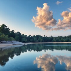 river, water, landscape, lake, nature, sky, forest, tree, summer, mountain, view