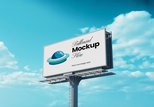 Large Advertising Billboard Mockup Template