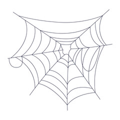 Fototapeta premium Hand-Drawn Spider Web and Arachnid Elements