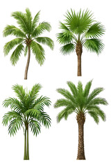 Obraz premium Lush Tropical Palms High quality Realistic image