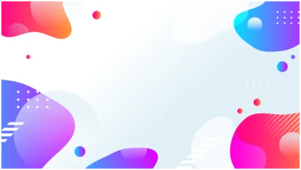 Gordijnen Abstract グラデーション抽象背景｜バブル・フルカラー・モダンデザイン｜テンプレート・バナー・フライヤーに最適な素材  © HY08