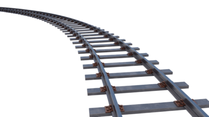 railroad tracks and railway