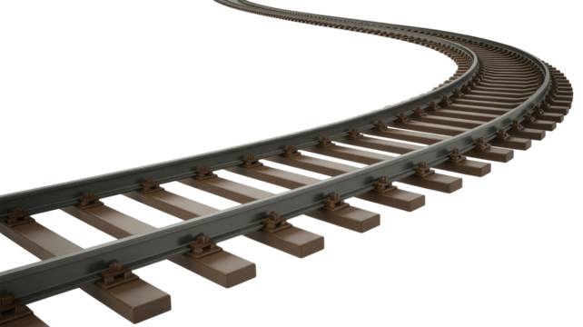 railroad tracks and railway