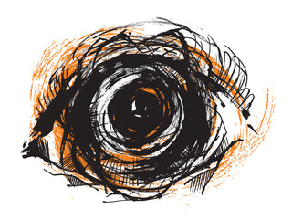 Eye. Creation of the Universe. A Look into the Future