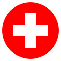 flag of switzerland circle