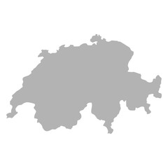 map of switzerland shadow
