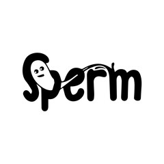 happy smiley face of sperm