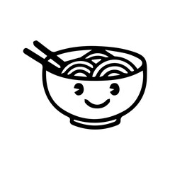 vector illustration of a bowl of soup