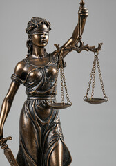 Statue of Justice Law or Law works as a scale