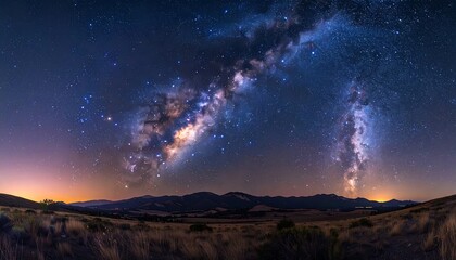 Fototapeta premium Vast Milky Way over a landscape