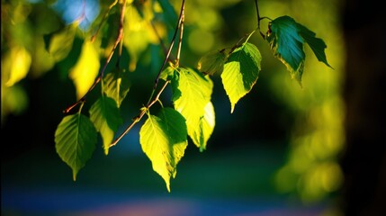 environmental. Blurred green foliage with sunlight bokeh, creating a serene nature background with shallow focus. travel magazines.
