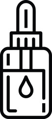 Fototapeta premium Dropper Bottle Icon with Liquid Drop serum