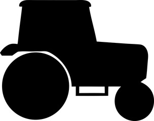 Tractors Silhouette Vector Farm Vehicle Icon Illustration