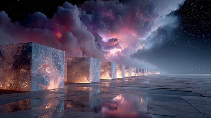 Dynamic aerogel insulation systems adjusting thermal resistance through AI-controlled particle modulation for future buildings in extreme climates or extraterrestrial habitats.