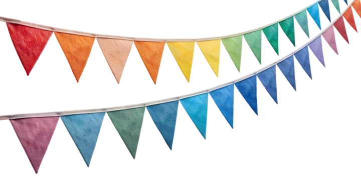 colorful ribbons on white background