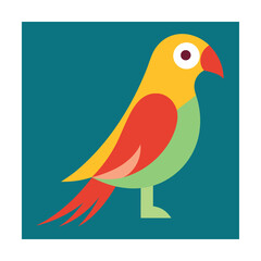 Parrot bird colorful