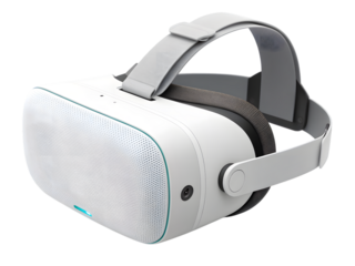 Virtual reality headset,isolated on white background