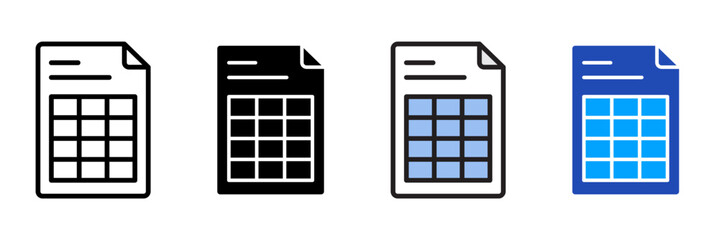 paperwork Icon Set Multiple Style Collection. Document, Folder, Clipboard, Pen, Pencil, Paper, File, Contract, Stamp, Envelope, Calendar, Checklist, Spreadsheet, Archive, Report, Signature, Receipt, I