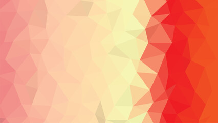 Naklejka premium Geometric low poly background with gradient of pink yellow and orange abstract polygon