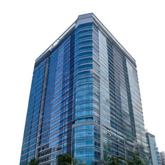 Obraz premium Modern skyscraper isolated on white created with.