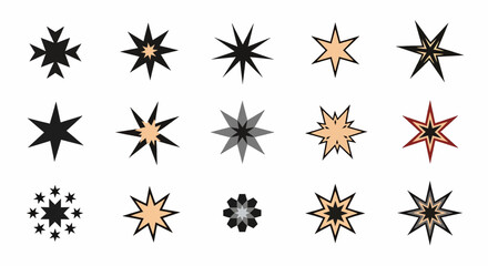 Monochromatic starbursts and geometric shapes isolated