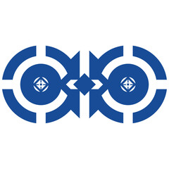 Vector illustration of an abstract circle symbol logo