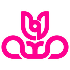 vector illustration of abstract flower logo image