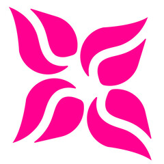 vector illustration of a pink flower