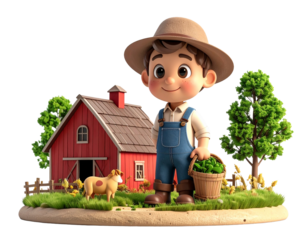 Smiling Black man with glasses holding a city map for travel and navigation concept 3D character