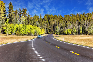 The scenic alpine landscape