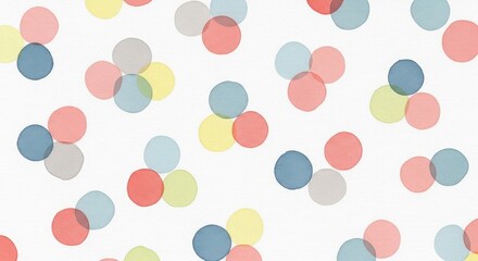 Soft pastel confetti dots scattered across a white surface festive celebration background texture