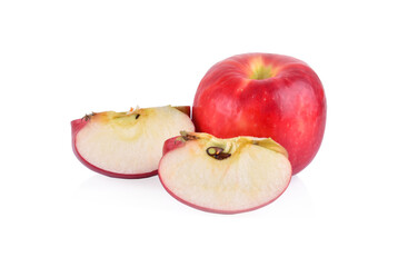 Red apple isolated on white background