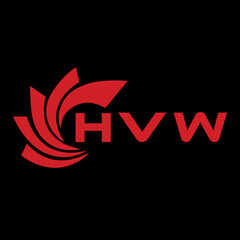 HVW letter design. HVW letter technology logo design. HVW Monogram logo design for an entrepreneur and business