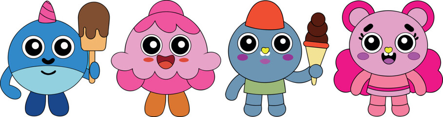 cartoon candy illustration, cute cotton candy cartoon, funny candy artwork, adorable candy apple drawing, smiling candy vector, happy candy characters, playful candy mascot, sweet cartoon candy, child