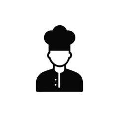 chef man icon, restaurant business concept. Vector illustration