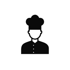 chef man icon, restaurant business concept. Vector illustration