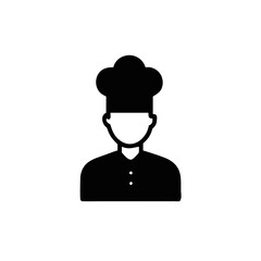 chef man icon, restaurant business concept. Vector illustration