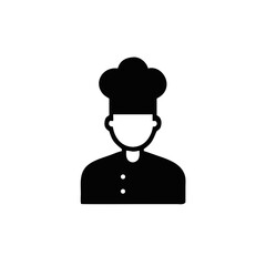 chef man icon, restaurant business concept. Vector illustration