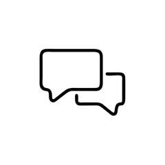 Comment icon, Chat Message logo, Speech bubble symbol, Vector illustration