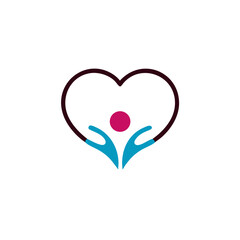 hand care Vector logo design template