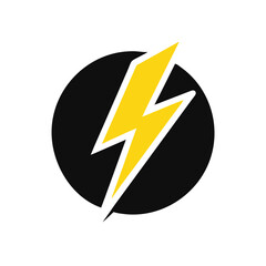Lightning logo concept. Flash Electric Logo Bolt Energy Company. Thunderbolt symbol. Energy Power electric logo