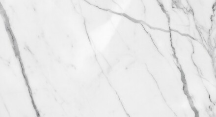 Obraz premium White marble surface with gray veining
