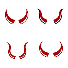 Devil horn Vector icon design illustration